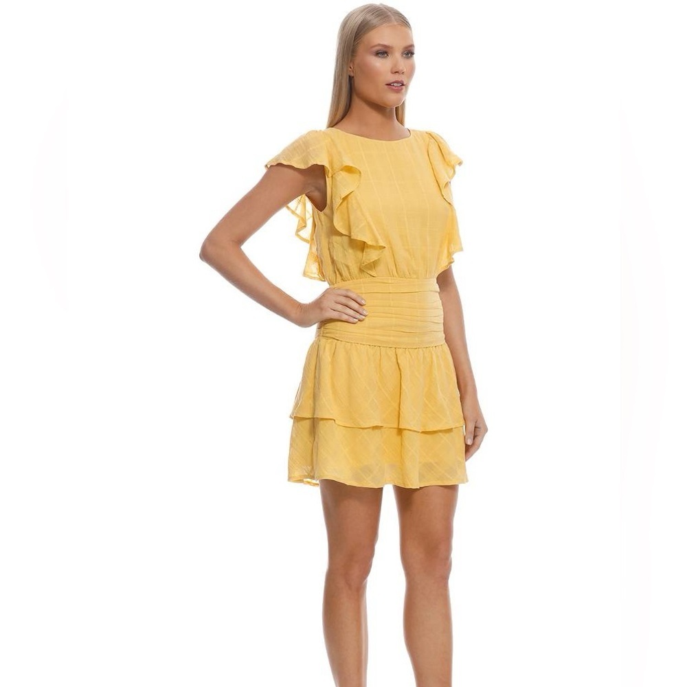 NWT Suboo Morning Light Ruffled Mini Dress Small - Picture 3 of 6